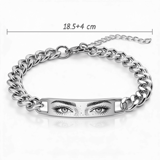 Brățară pentru bărbați cu gravură