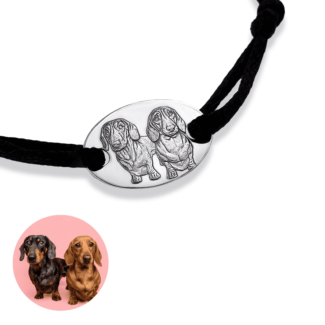Grand bracelet ovale, argent 925 "Toujours ensemble"