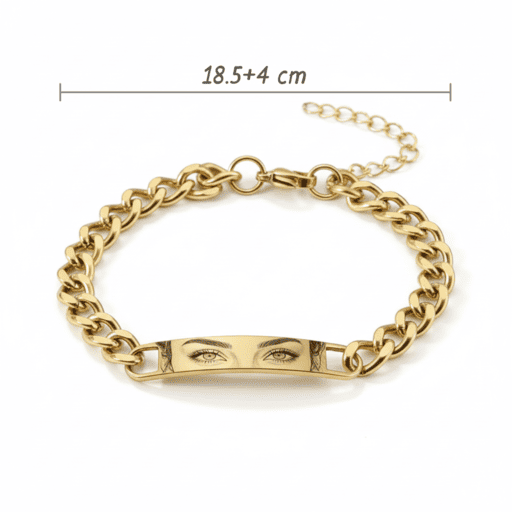 Brățară pentru bărbați cu gravură