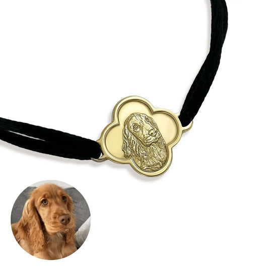 Kleeblatt-Armband, 925 Silber