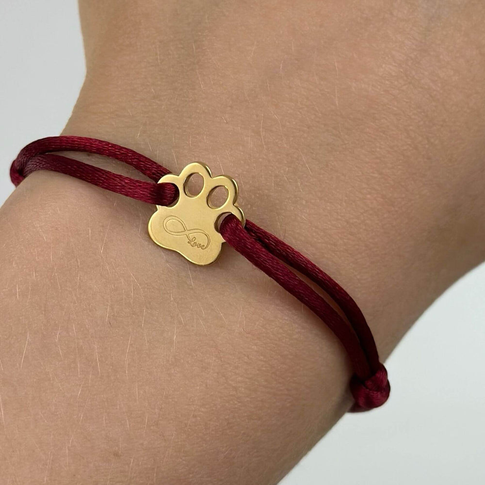 Armband mit Pfote, 925 Silber