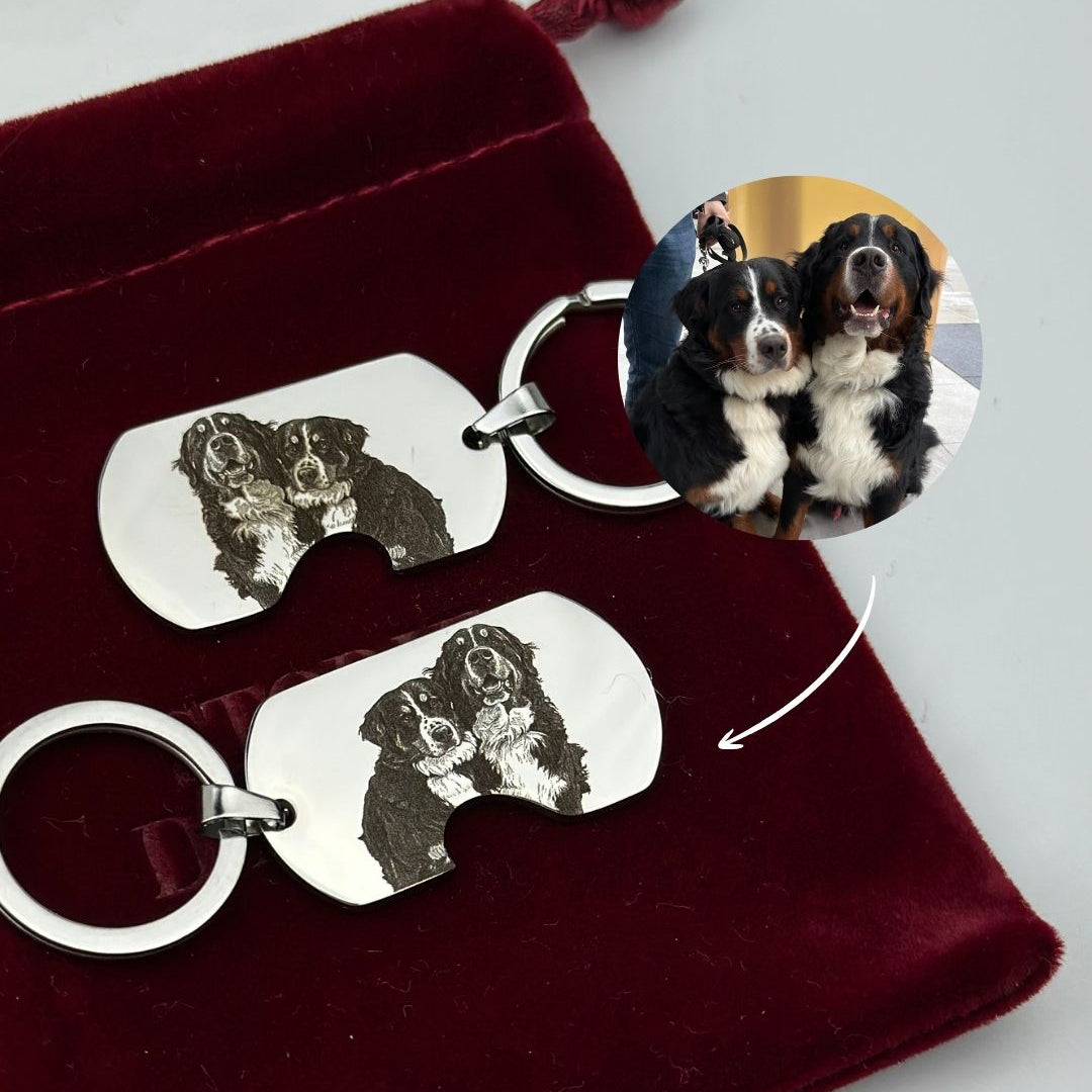 Set de brelocuri cu fotografia ta