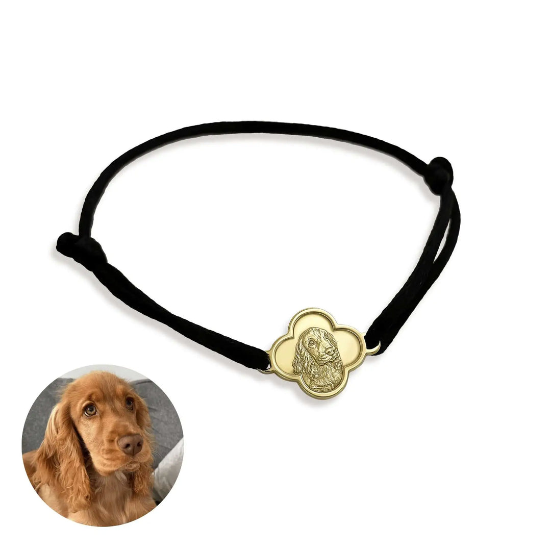 Kleeblatt-Armband, 925 Silber