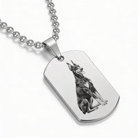 Colier personalizat tip dog tag cu animal de companie