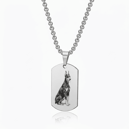 Colier personalizat tip dog tag cu animal de companie
