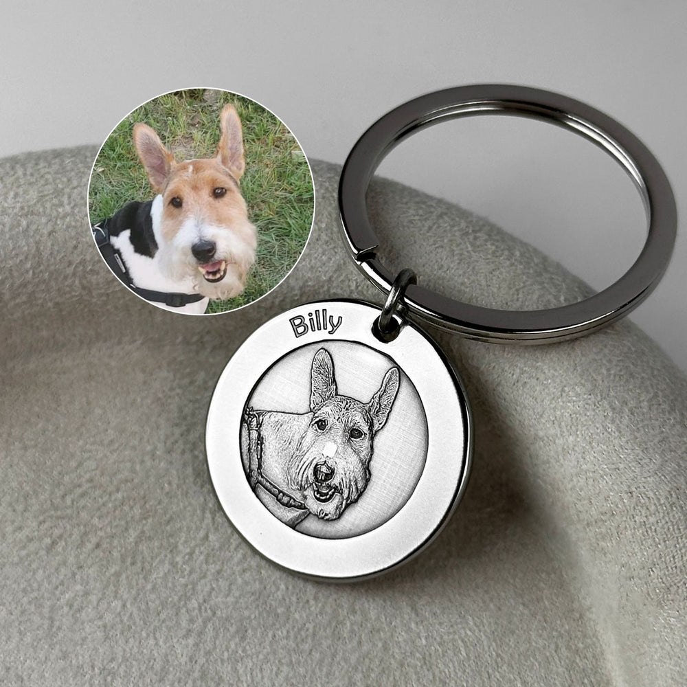 Runder Schlüsselanhänger „Kleiner Funke“