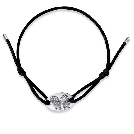 Grand bracelet ovale, argent 925 "Toujours ensemble"