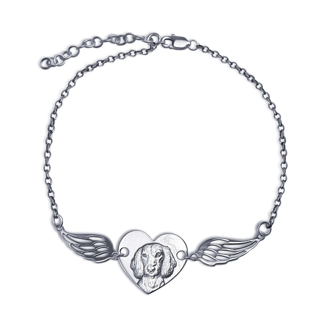 Hart & Vleugels Armband, 925 Zilver "Mijn Kleine Engel"