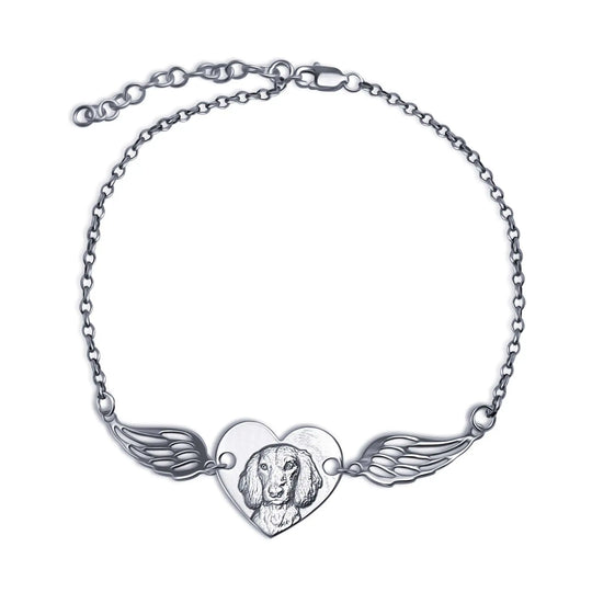Hart & Vleugels Armband, 925 Zilver "Mijn Kleine Engel"
