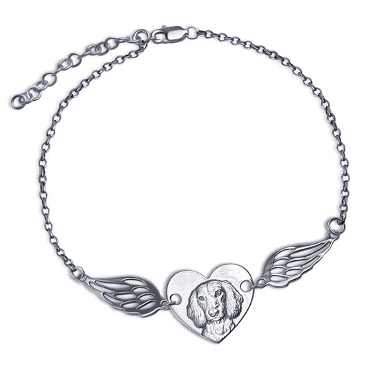 Hart & Vleugels Armband, 925 Zilver "Mijn Kleine Engel"