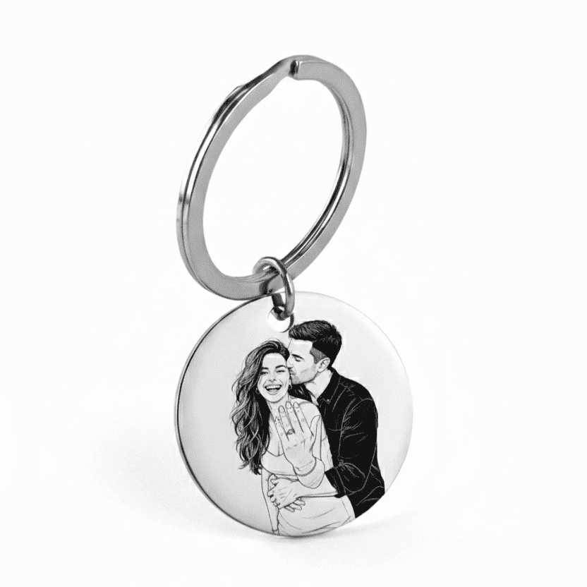 Breloc rotund, 30 mm