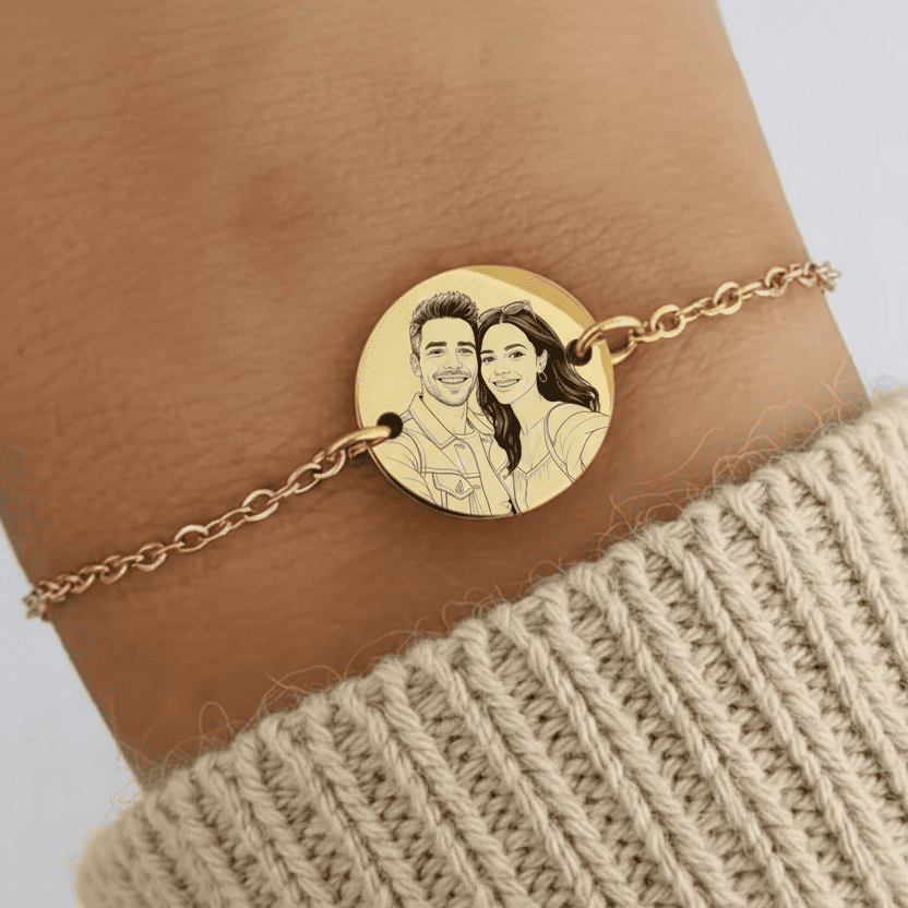 Brățară pentru femei cu gravură