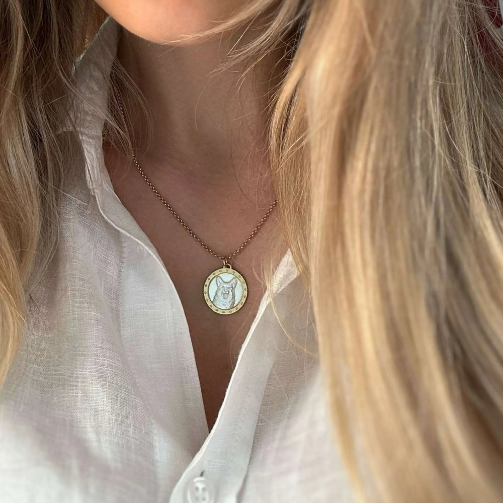 Circle Pendant, 925 Silver