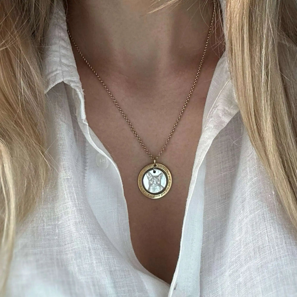 Circle Pendant, 925 Silver
