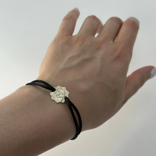 Bloemenarmband, 925 Zilver "Mijn Trouwe"