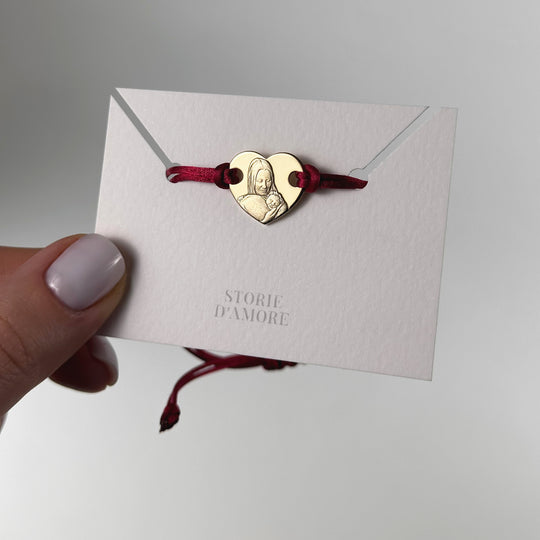 Heart 925 Silver Bracelet with 3D Photo Engraving