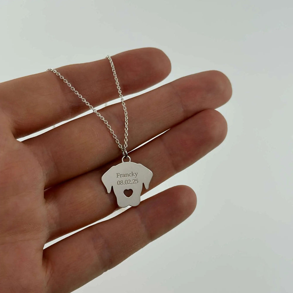 Brățară cu siluetă de labrador din argint sterling 925