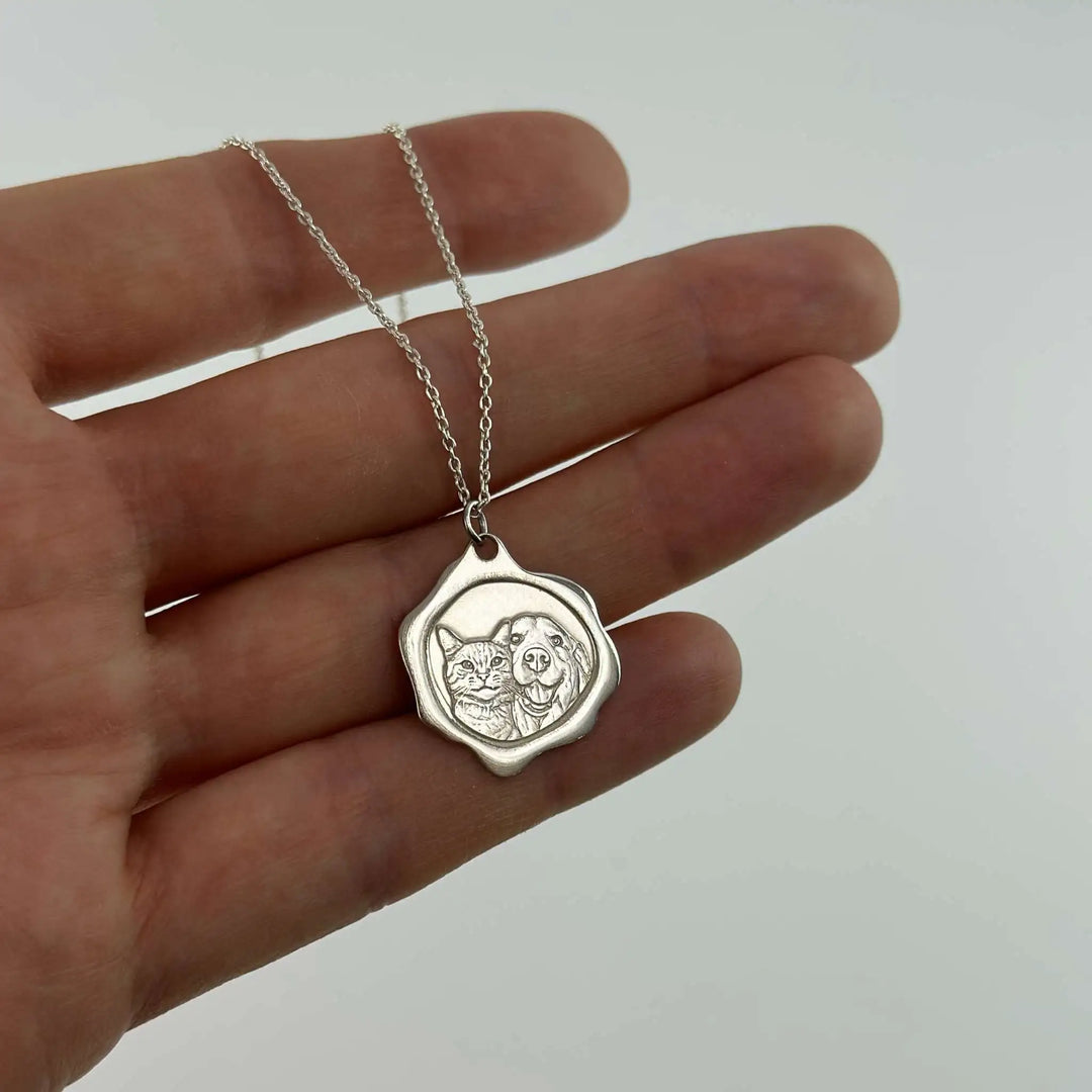 Zeehond Hanger, 925 Zilver "Samen Voor Altijd"