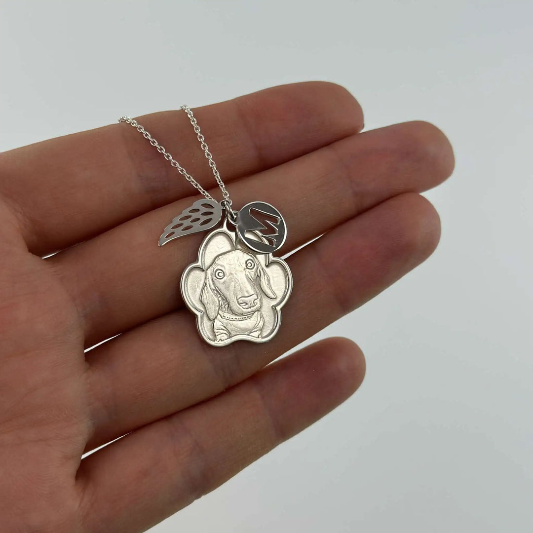 Poot Hanger, 925 Zilver "Vleugels van Loyaliteit"