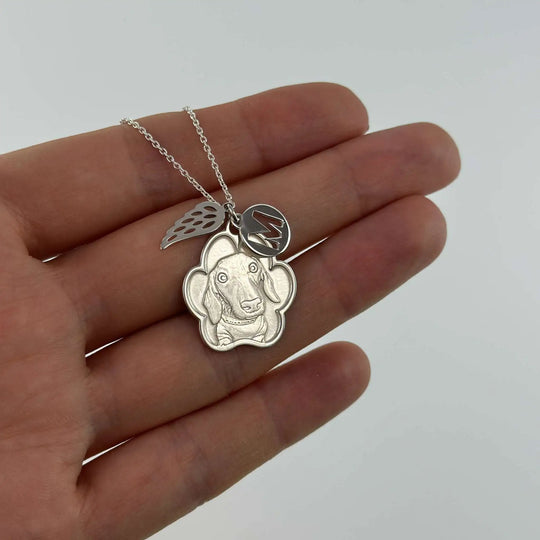 Poot Hanger, 925 Zilver "Vleugels van Loyaliteit"