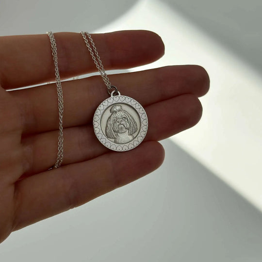 Circle Pendant, 925 Silver