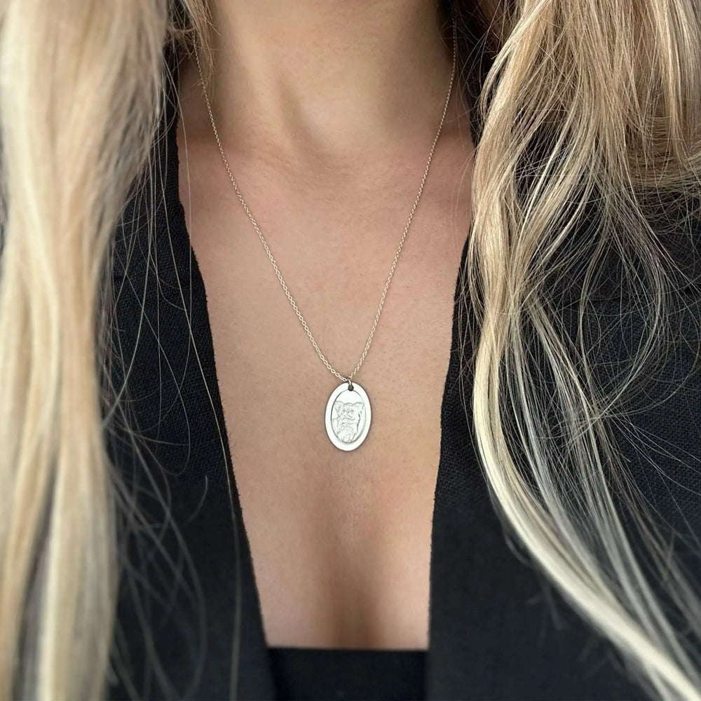 Ovaler Anhänger, 925 Sterlingsilber