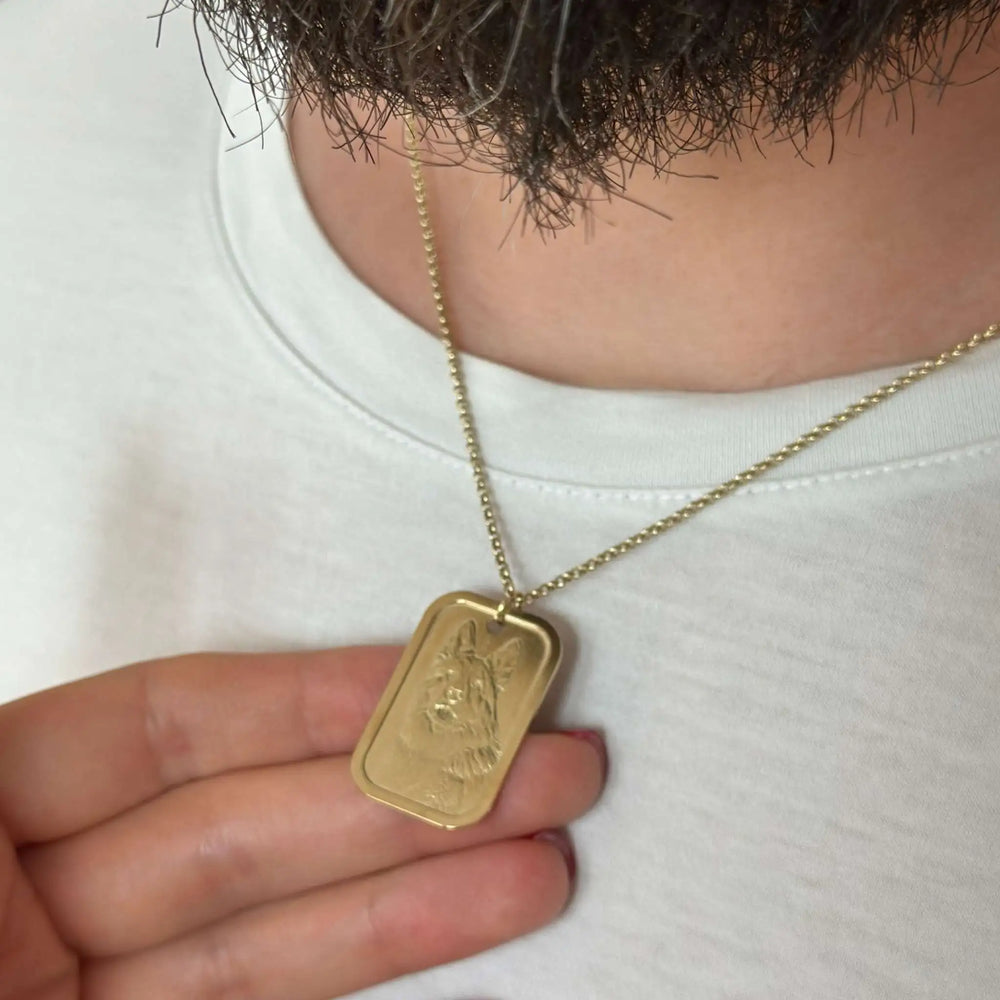 Hundemarken-Anhänger, 925 Silber