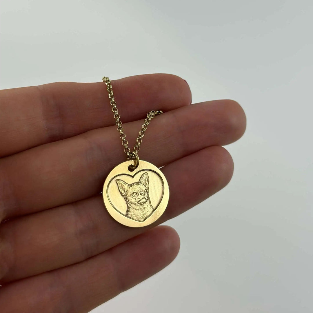 Munt Hanger, 925 Zilver "Loyaal Hart"