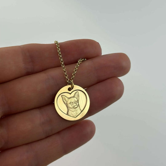 Munt Hanger, 925 Zilver "Loyaal Hart"
