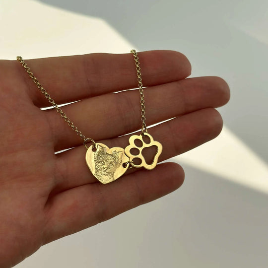 Hart & Poot Hanger, 925 Zilver "Mijn Zoete Metgezel"