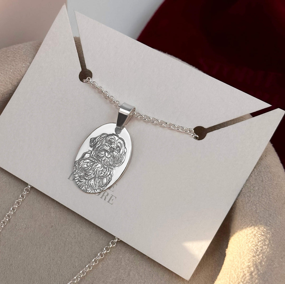 Oval Pendant, 925 Sterling Silver