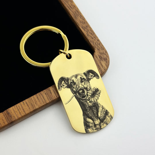 Breloc tip „dog tag”