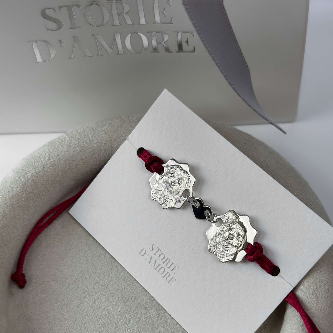 Double Round Bracelet, 925 Silver