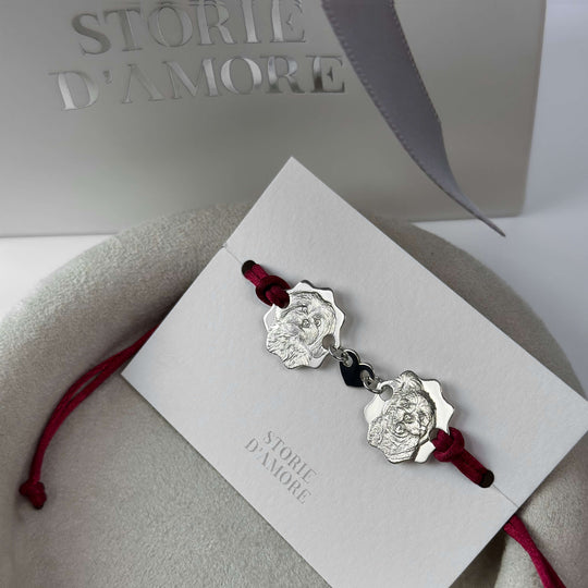 Double Round Bracelet, 925 Silver
