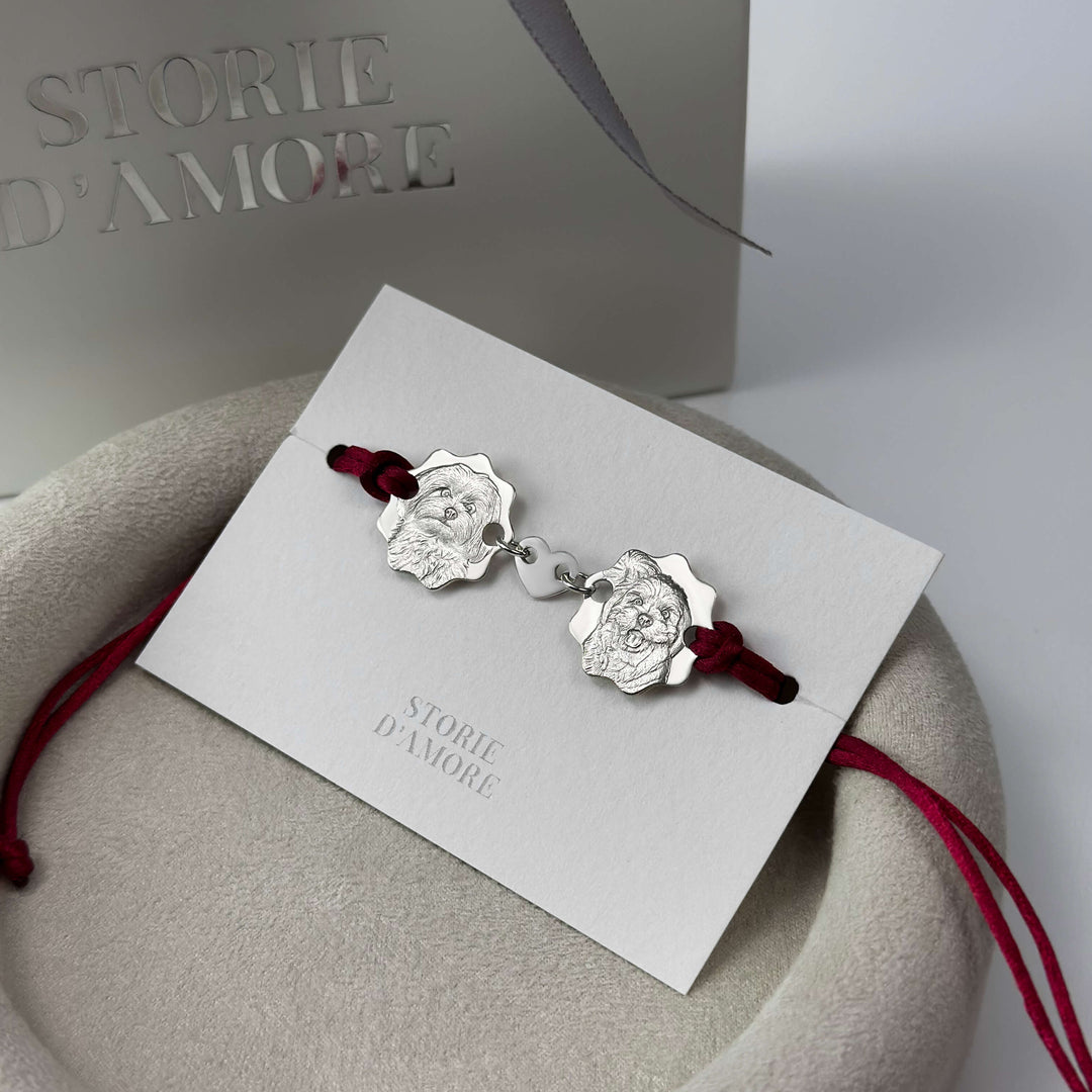 Double Round Bracelet, 925 Silver