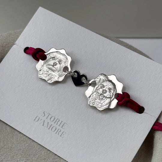 Double Round Bracelet, 925 Silver