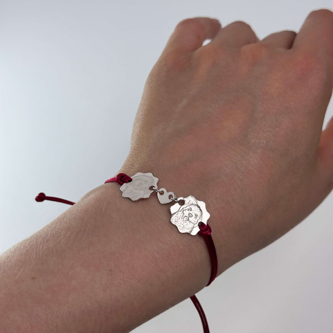 Double Round Bracelet, 925 Silver