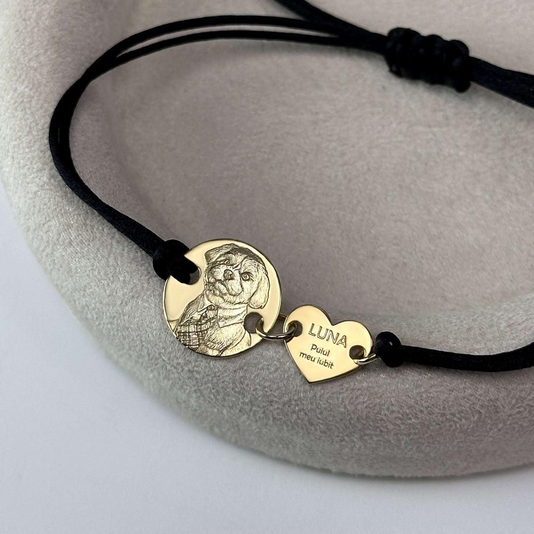 Ronde armband, 925 zilver "Eindeloze liefde"