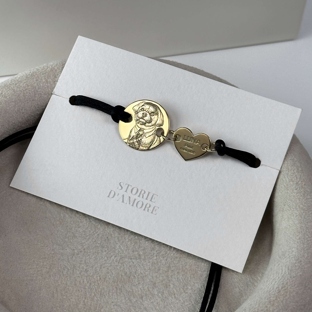 Ronde armband, 925 zilver "Eindeloze liefde"