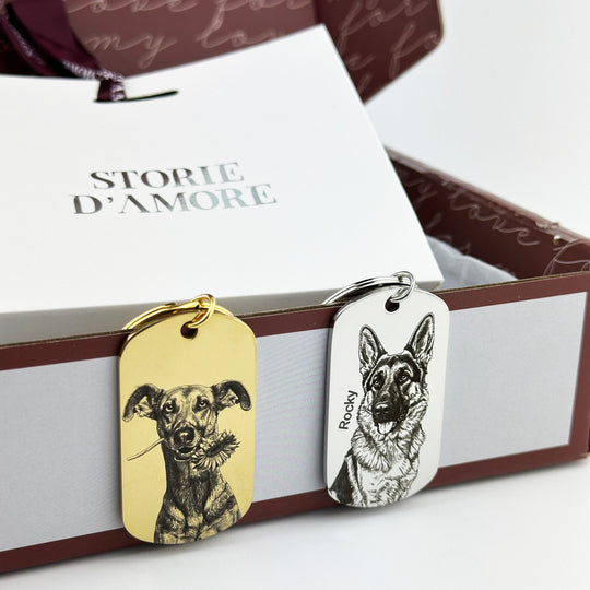 Breloc tip „dog tag”