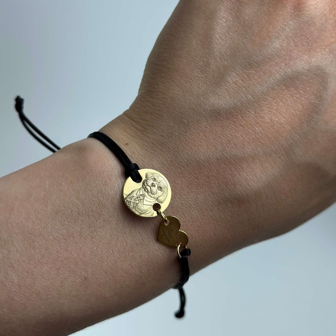 Ronde armband, 925 zilver "Eindeloze liefde"