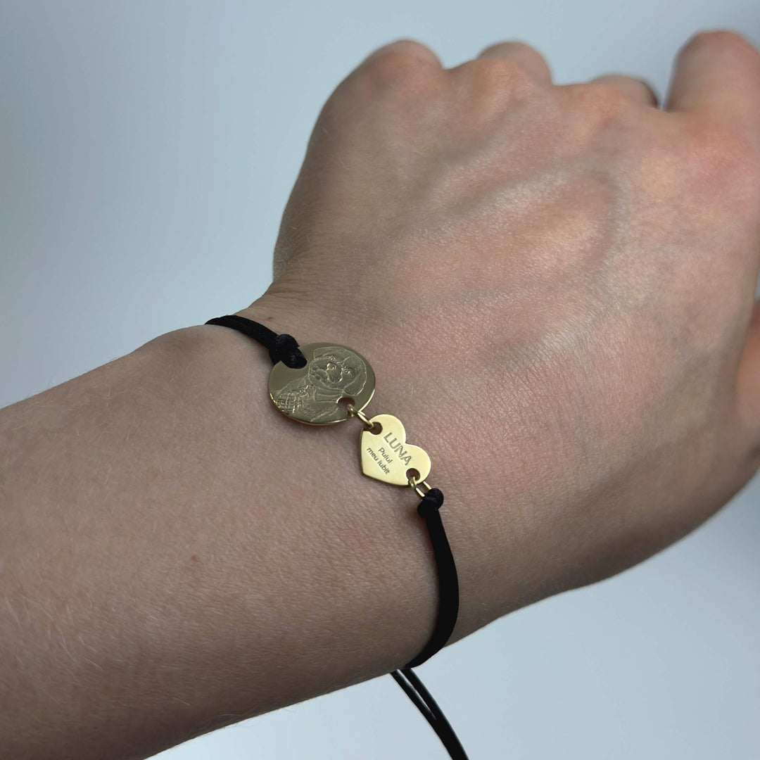 Ronde armband, 925 zilver "Eindeloze liefde"