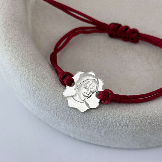 925 Silver Bracelet with 3D Photo Engraving