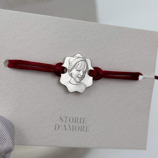 925 Silver Bracelet with 3D Photo Engraving