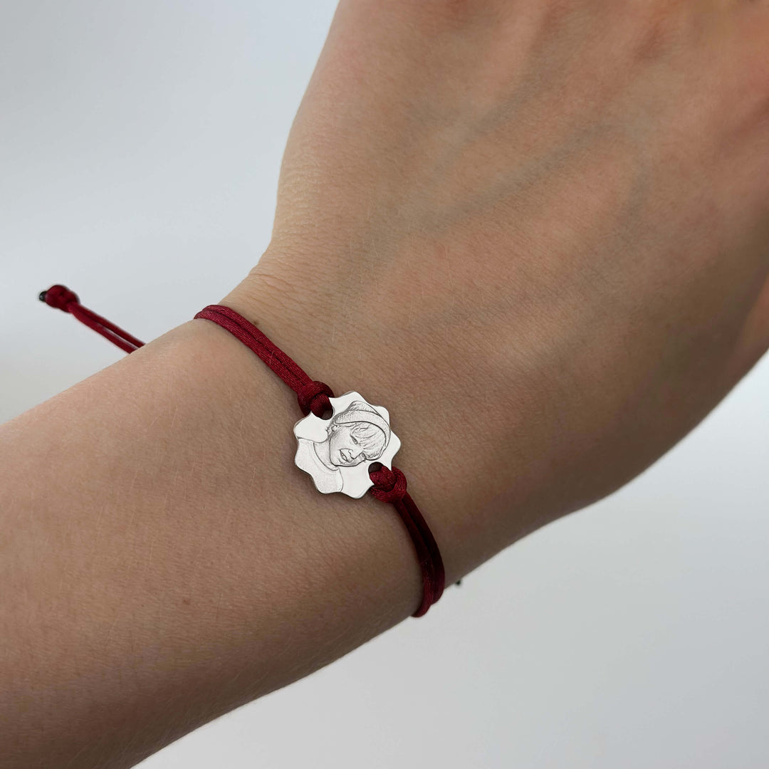 925 Silver Bracelet with 3D Photo Engraving