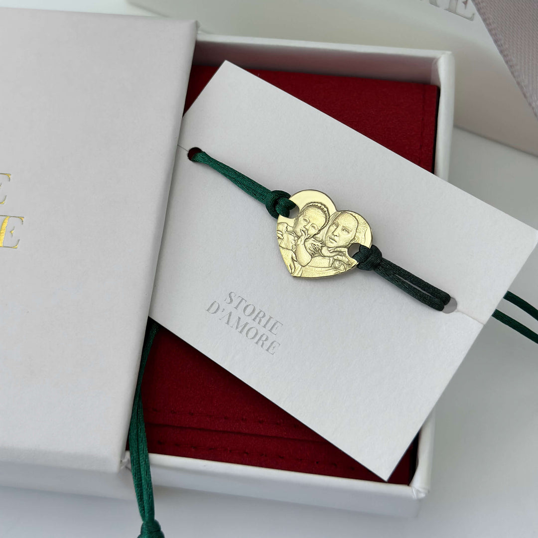 Heart 925 Silver Bracelet with 3D Photo Engraving