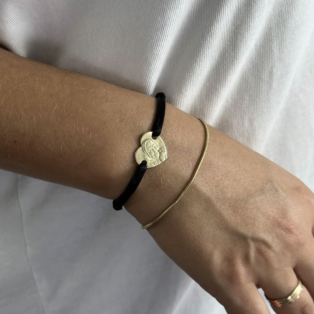 Klassisches Herz-Armband, 925 Silber