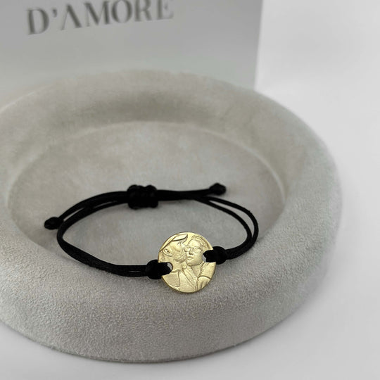 Rundes 925 Silberarmband mit 3D Foto-Gravur
