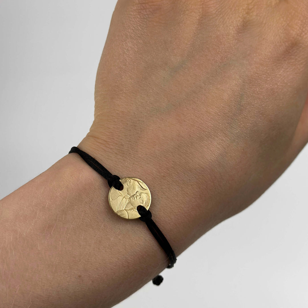 Rundes 925 Silberarmband mit 3D Foto-Gravur