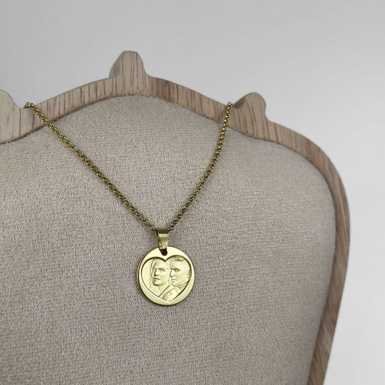 Pendentif rond en argent sterling 925